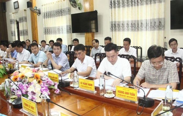 Các đại biểu tham dự buổi làm việc.