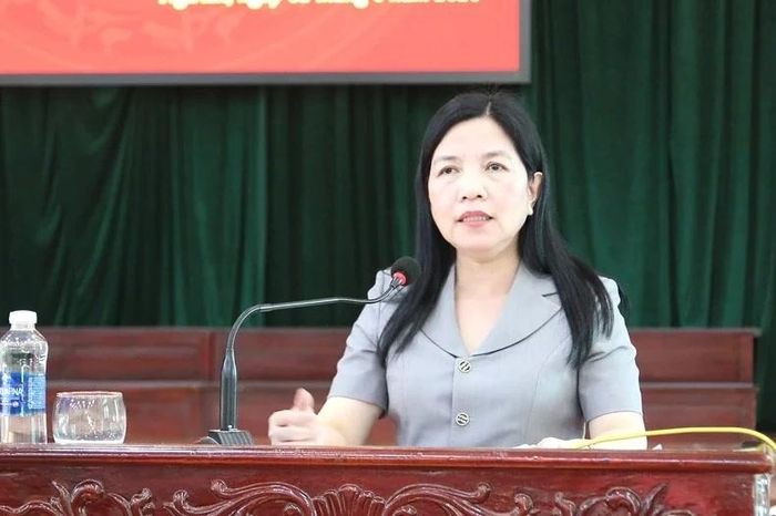 Chủ nhiệm Ủy ban Kiểm tra Tỉnh ủy Phạm Thị Thanh Thủy phát biểu kết luận hội nghị.