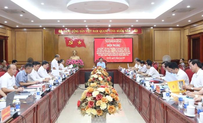 Toàn cảnh buổi làm việc.