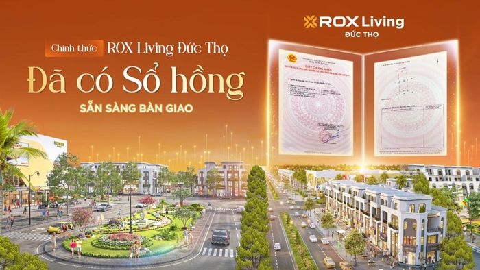 Cận cảnh những cuốn sổ hồng đầu tiên tại ROX Living Đức Thọ. Ảnh: ROX Group.
