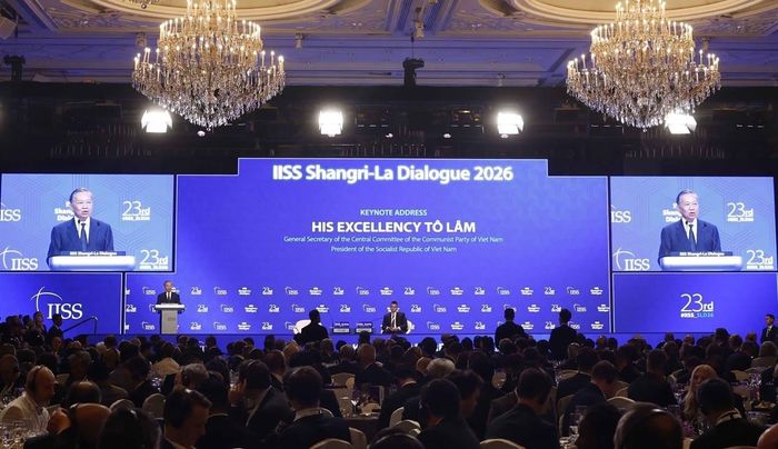 Tổng Bí thư, Chủ tịch nước Tô Lâm trả lời các câu hỏi từ đại biểu quốc tế tham dự Đối thoại. Ảnh: TTXVN