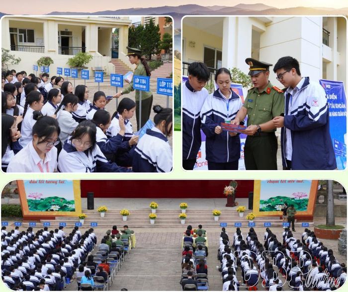 Công an tỉnh Điện Biên phối hợp với Trường THPT Chuyên Lê Quý Đôn tổ chức chương trình tuyên truyền hưởng ứng chiến dịch “Không một mình” với thông điệp “Cùng nhau an toàn trực tuyến”.