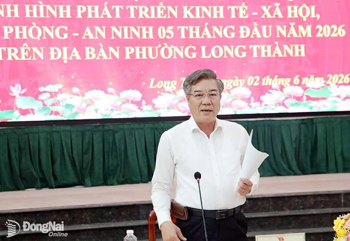 Ủy viên Ban Thường vụ Thành ủy, Trưởng ban Tuyên giáo và Dân vận Thành ủy Dương Minh Dũng phát biểu tại buổi làm việc. Ảnh: Phạm Tùng