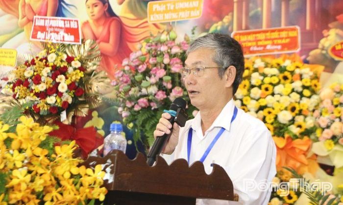 Đồng chí Đinh Văn Dũng ghi nhận, đánh giá cao đóng góp của Ban Trị sự Giáo hội Phật giáo Việt Nam tỉnh đối với công tác an sinh xã hội trên địa bàn.