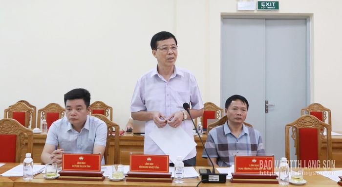 Lãnh đạo Hiệp hội Doanh nghiệp tỉnh phản biện tại hội nghị