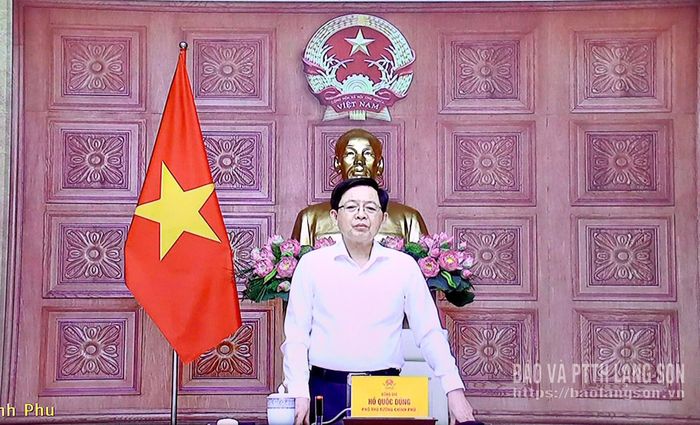 Phó Thủ tướng Chính phủ Hồ Quốc Dũng phát biểu kết luận hội nghị (Ảnh chụp màn hình)