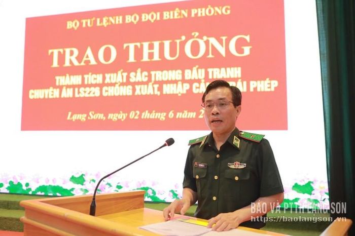 Thiếu tướng Vũ Quốc Ân phát biểu tại chương trình