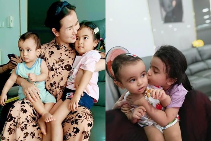 2 nhóc tì lai Ấn của nữ ca sĩ có tính cách trái ngược.