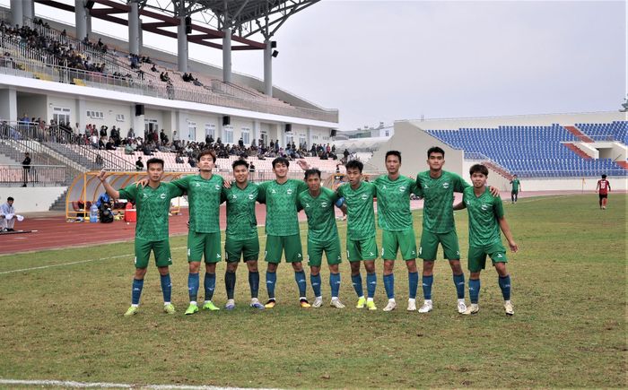 Lâm Đồng đã giành vé vào vòng chung kết tại giải hạng Nhì quốc gia 2026 năm nay. Trong ảnh các cầu thủ Lâm Đồng ăn mừng bàn thắng trong trận gặp Tây Ninh trên sân nhà Đà Lạt
