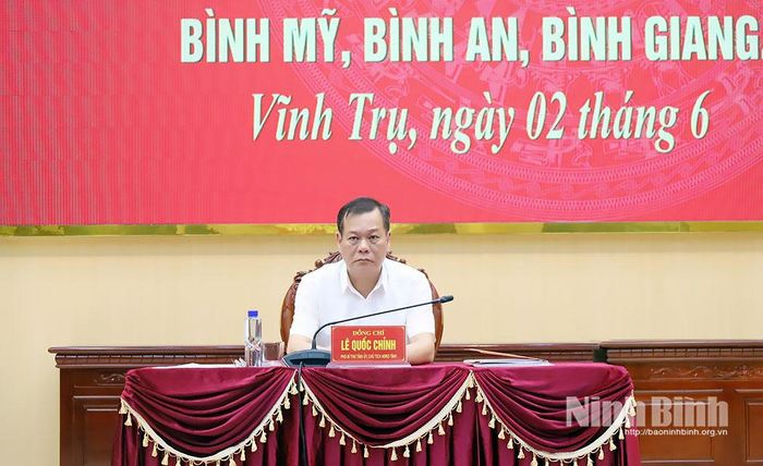 Đồng chí Lê Quốc Chỉnh, Phó Bí thư Tỉnh ủy, Chủ tịch HĐND tỉnh chủ trì hội nghị.