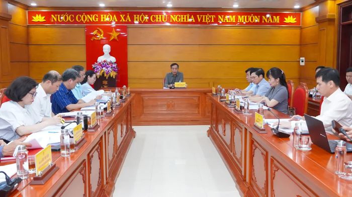 Quang cảnh buổi làm việc - Ảnh: N.H