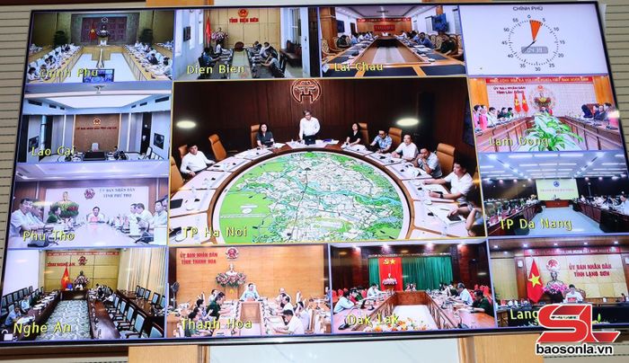 Hội nghị được kết nối trực truyến đến điểm cầu các tỉnh, thành phố trên cả nước.