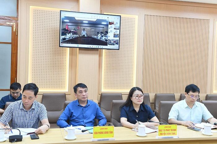 Các đại biểu dự hội nghị tại điểm cầu tỉnh Tuyên Quang.