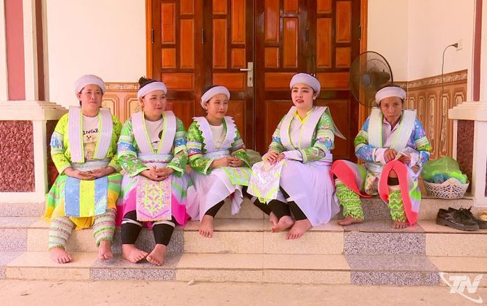 Phụ nữ dân tộc Mông ở Thái Nguyên.