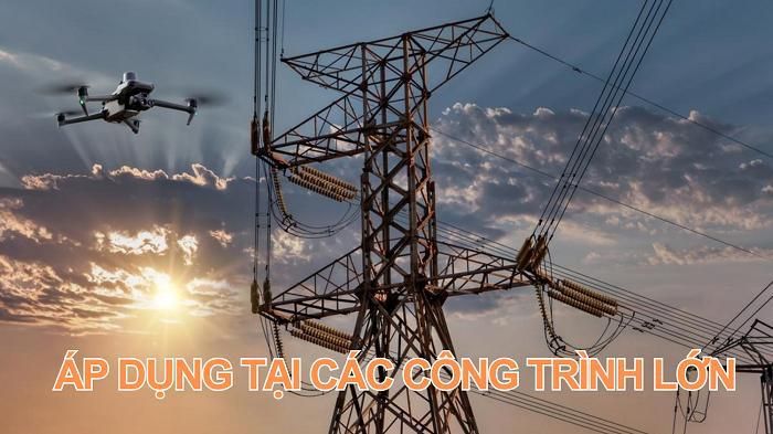 Sản phẩm công nghệ UAV thay thế ống nhòm, camera cầm tay trong kiểm tra định kỳ tại các công trình lớn. Hình ảnh minh họa.