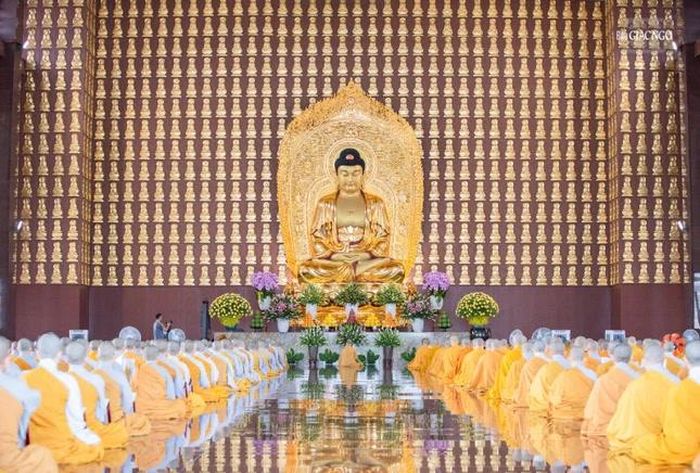 Thời quá đường tại trai đường vừa được xây dựng lại
