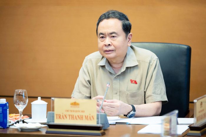 Chủ tịch Quốc hội Trần Thanh Mẫn phát biểu