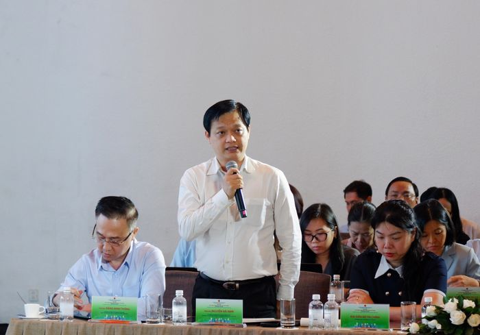 Ủy viên là ĐBQH hoạt động chuyên trách tại Ủy ban Kinh tế và Tài chính Nguyễn Hải Nam phát biểu tại hội thảo. Ảnh: Hoa Lê