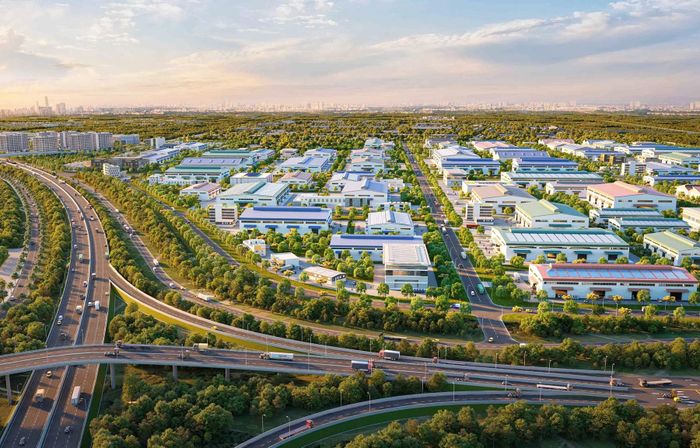 Phối cảnh một phần dự án Khu công nghiệp số 02 - Hưng Yên. Ảnh: Hòa Phát.