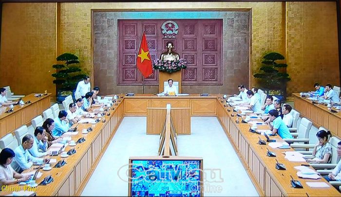 Toàn cảnh hội nghị tại điểm cầu Trung ương. Ảnh chụp màn hình