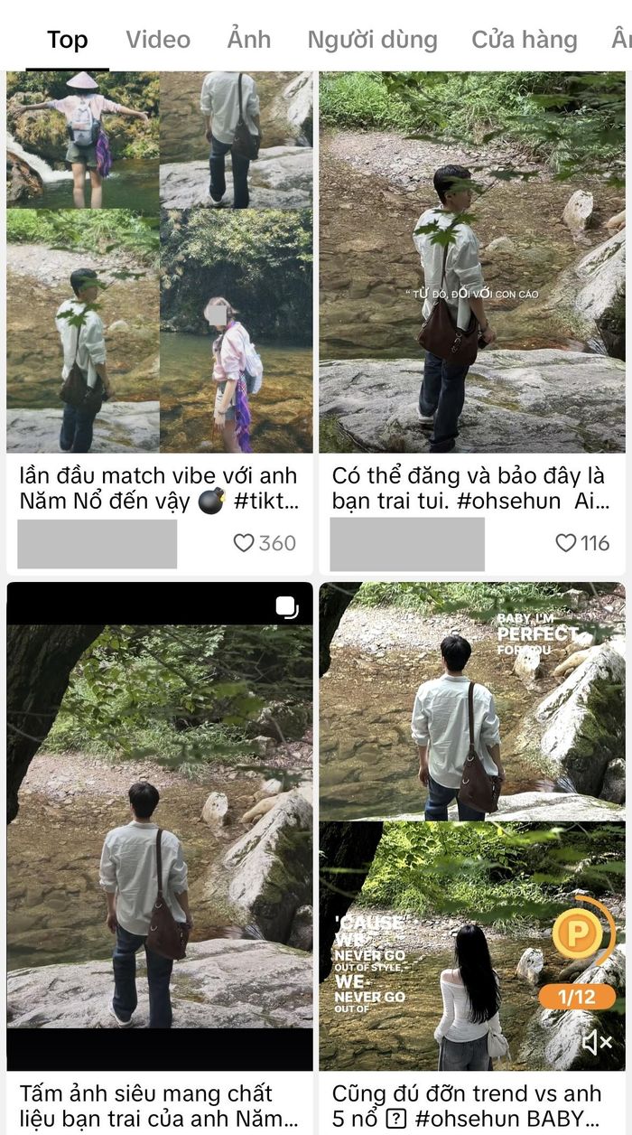 Trend đăng ảnh Oh Sehun đang viral trên TikTok.
