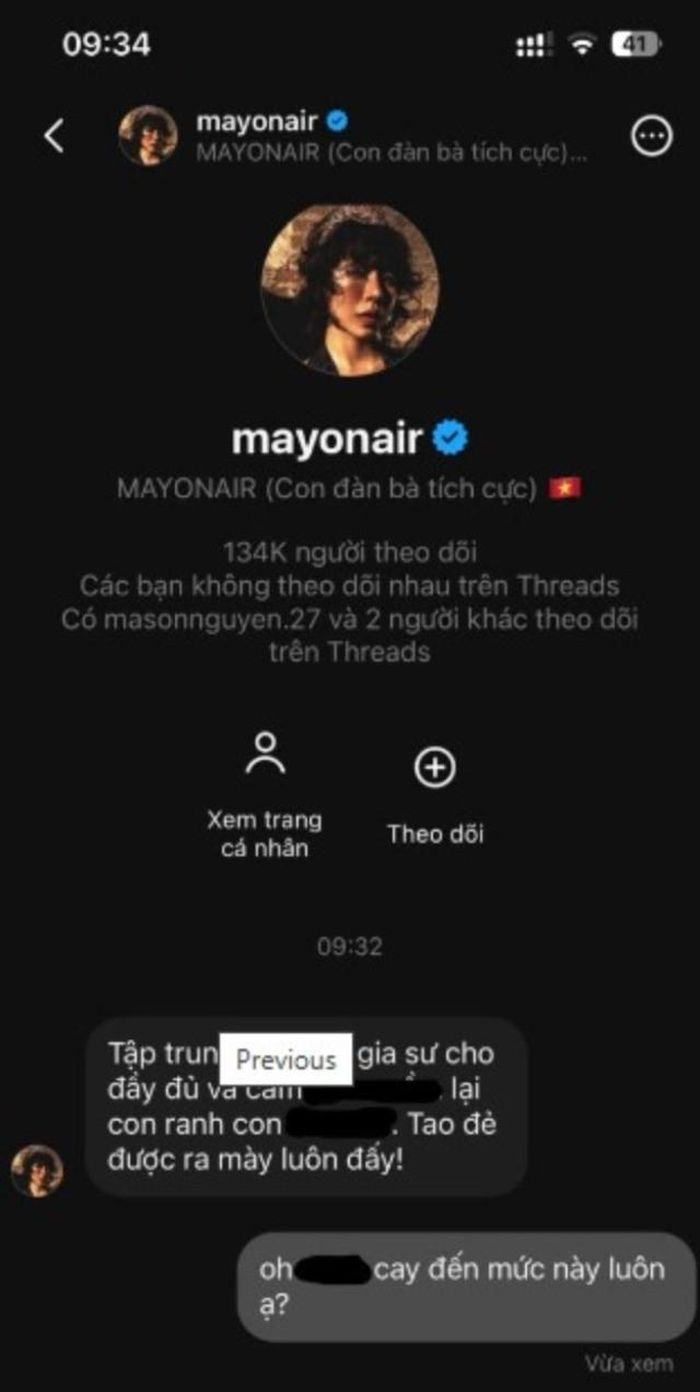 Nữ ca sĩ nhắn tin thẳng netizen 