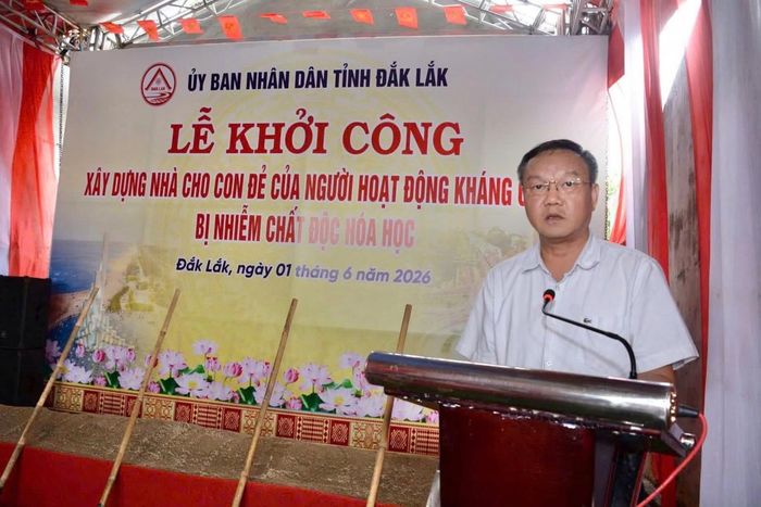  Ông Đào Mỹ, Phó Chủ tịch UBND tỉnh Đắk Lắk phát biểu chỉ đạo tại buổi lễ. 