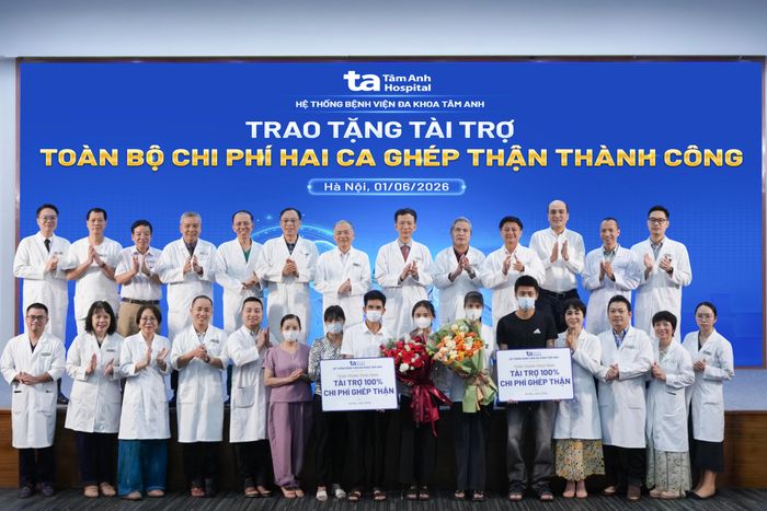 Hai bệnh nhân trẻ suy thận mạn giai đoạn cuối được thực hiện ghép thận với sự hỗ trợ 100% toàn bộ chi phí phẫu thuật từ Hệ thống BVĐK Tâm Anh.