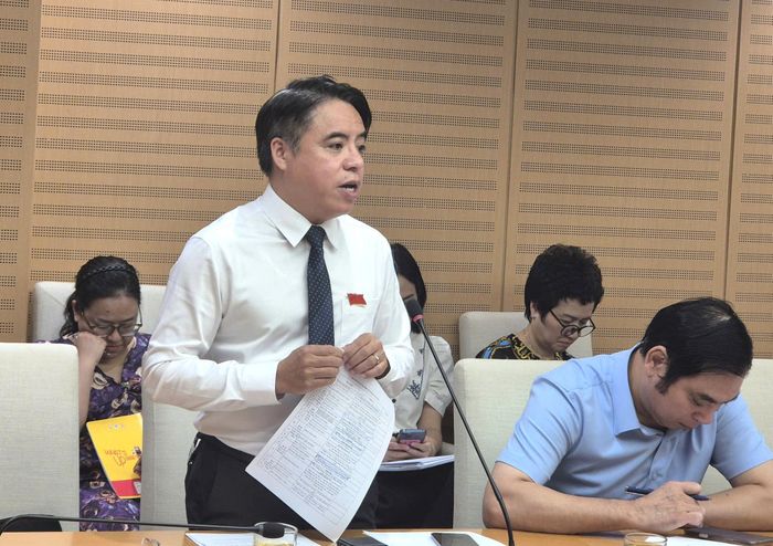 Đại biểu Trần Khánh Hưng phát biểu thảo luận.
