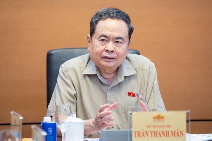 Chủ tịch Quốc hội Trần Thanh Mẫn phát biểu chỉ đạo.