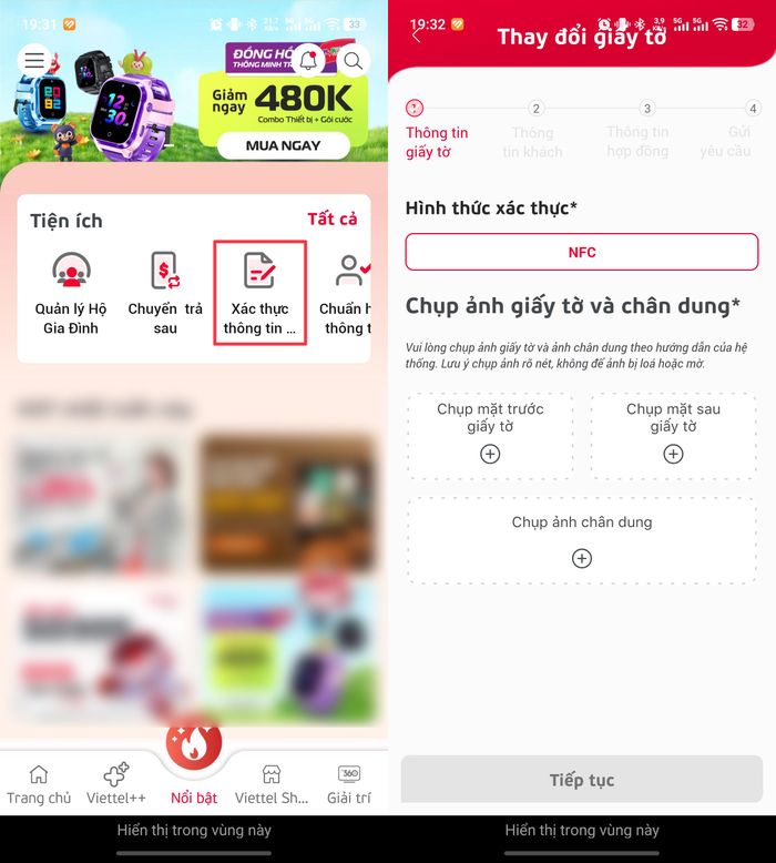  Người dân có thể dễ dàng tự xác thực thông tin thuê bao ngay tại nhà thông qua ứng dụng của nhà mạng. Ảnh: TIỂU MINH 