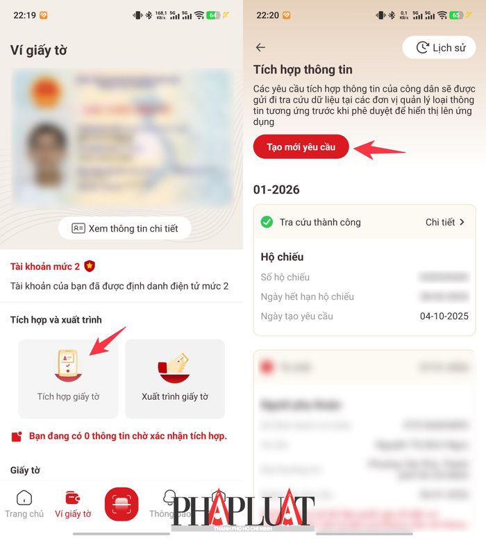  Tích hợp giấy tờ mới vào VNeID. Ảnh: MINH HOÀNG 