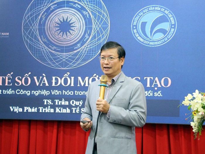 TS. Trần Quý, Viện trưởng Viện Phát triển Kinh tế số Việt Nam phát biểu