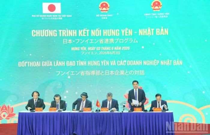 Đối thoại giữa lãnh đạo tỉnh Hưng Yên với các doanh nghiệp Nhật Bản.
