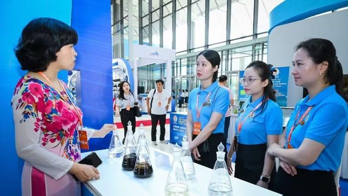 Đại biểu dự Đại hội tham quan các gian trưng bày.