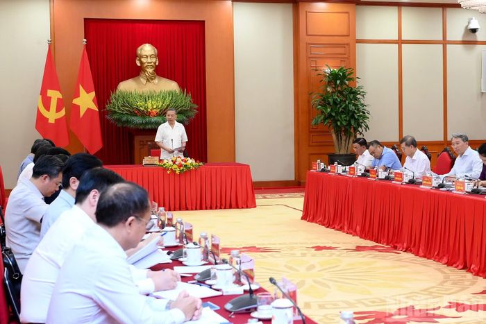 Tổng Bí thư, Chủ tịch nước Tô Lâm chủ trì cuộc làm việc.
