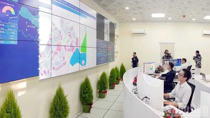 Trung tâm điều hành thông minh (IOC) tại phường Xuân Hương-Đà Lạt.