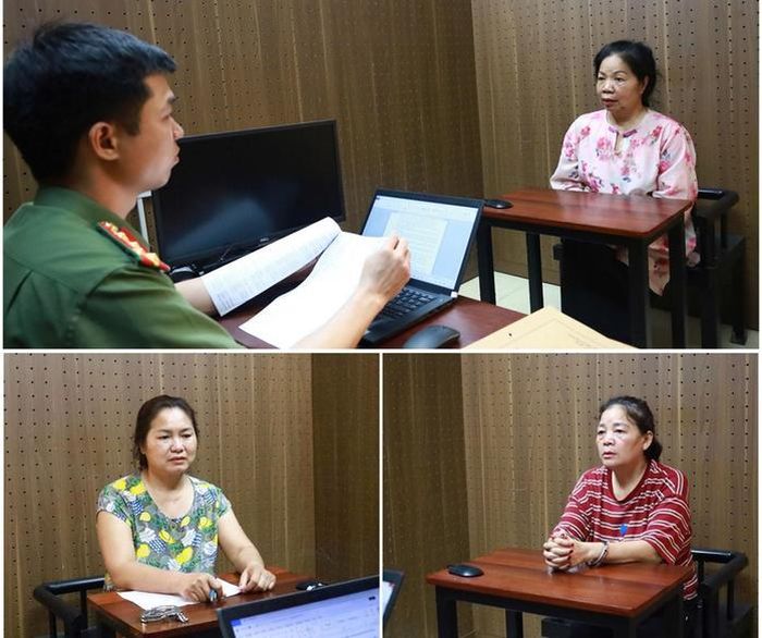 Các đối tượng liên quan bị khởi tố. Ảnh: CACC