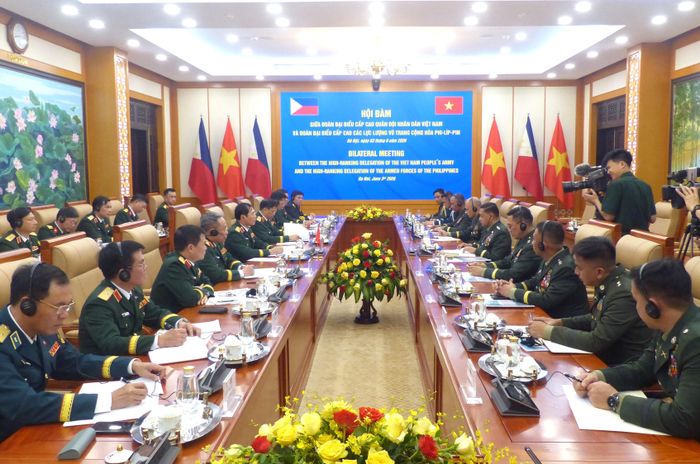  Quang cảnh cuộc hội đàm. Ảnh: TRẦN BÌNH 