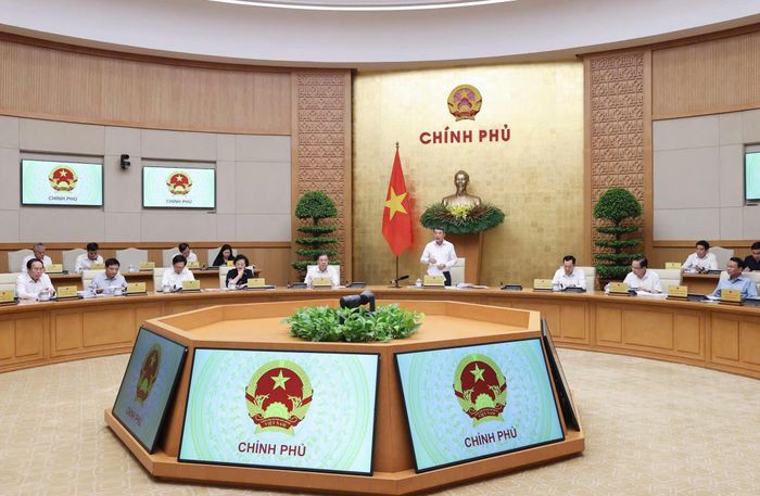  Phiên họp Chính phủ thường kỳ tháng 5 - năm 2026. Ảnh: VIẾT CHUNG 