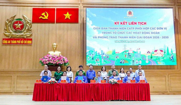 Ký kết liên tịch giữa Ban Thanh niên Công an Thành phố với các đơn vị phối hợp giai đoạn 2026 – 2030 