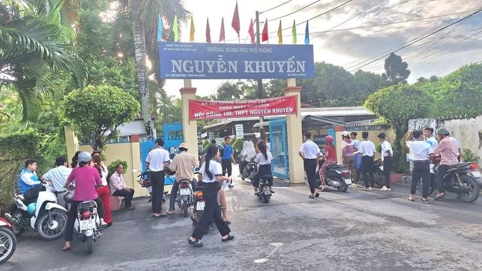 Hội đồng thi Trường THPT Nguyễn Khuyến (Phú Hòa, An Giang).
