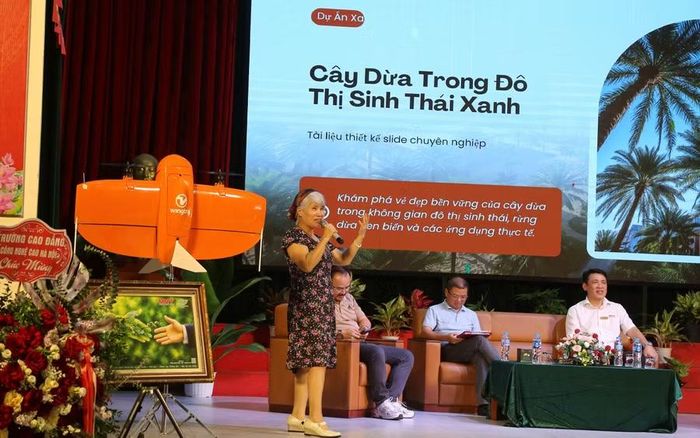 Bà Nguyễn Thị Thu Liên - Phó Chủ tịch Hiệp hội Dừa Việt Nam.