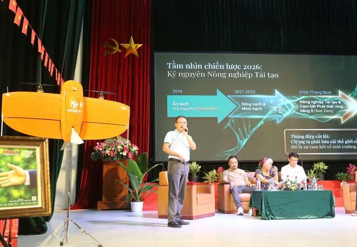 PGS.TS Nguyễn Đình Thọ - Chủ tịch Công ty Giải pháp công nghệ chế biến nông sản sau thu hoạch chia sẻ tại Hội thảo.