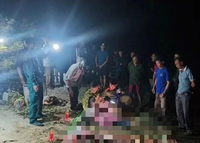 Hiện trường nơi xảy ra vụ đuối nước khiến 4 người tử vong.