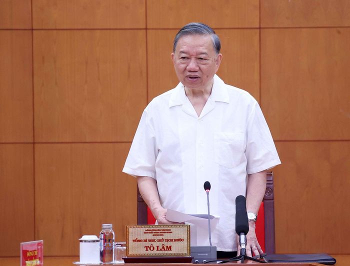 Tổng Bí thư, Chủ tịch nước Tô Lâm phát biểu. Ảnh: TTXVN