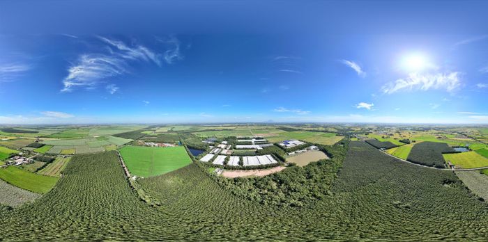 Toàn cảnh trang trại Vinamilk Green Farm nhìn từ trên cao (Ảnh: VN)