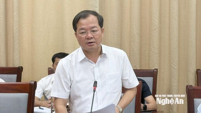 Đại diện Sở Xây dựng trình bày đề án. Ảnh: Trần Lịch