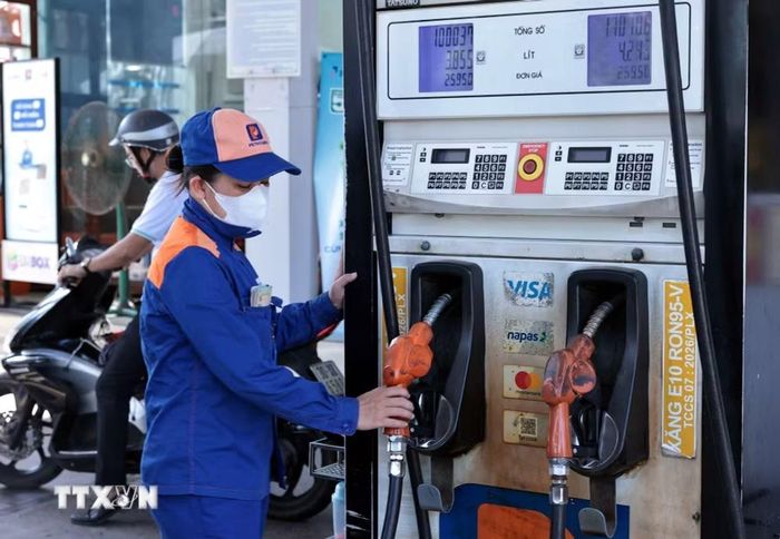 Bên cạnh việc sử dụng linh hoạt Quỹ bình ổn giá xăng dầu, Nhà nước đã thực hiện giảm các loại thuế trong cơ cấu giá xăng dầu về mức 0%. (Ảnh: Trần Việt/TTXVN)