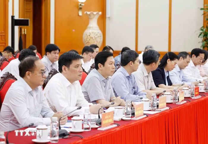 Các đại biểu tham dự cuộc họp. (Ảnh: Thống Nhất/TTXVN)